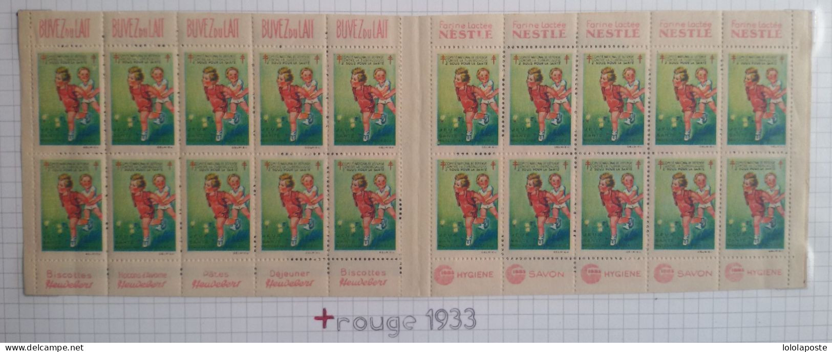 8 Carnets Anti Tuberculeux Entre 1930 Et 1939 Ainsi Que Quelques Carte D'adhérent à La Croix Rouge - 8 Photos - Tuberkulose-Serien