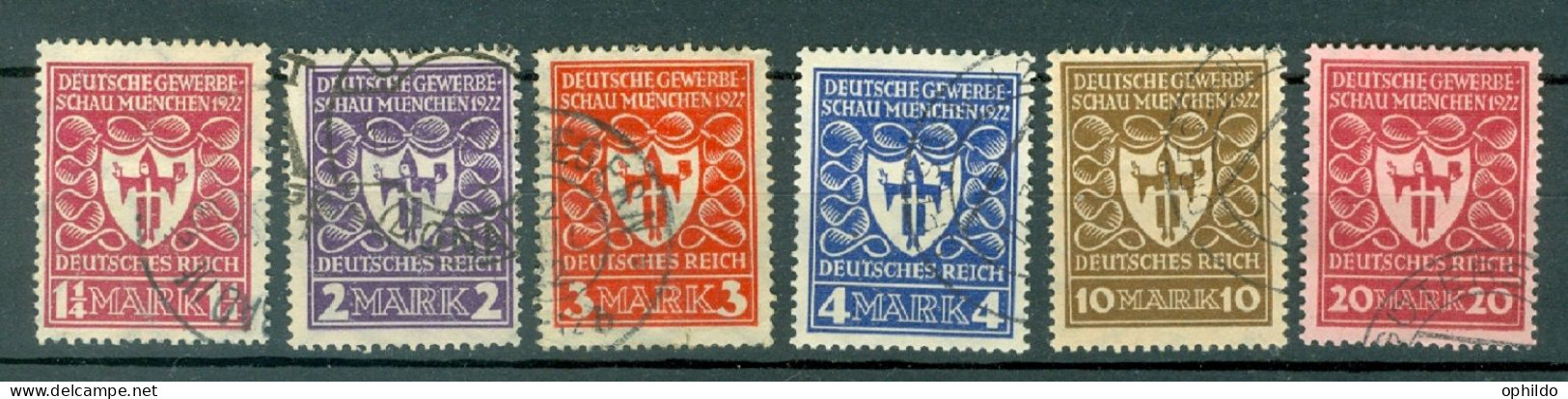 Allemagne  Michel  199/204  Ob  TB   - Gebraucht