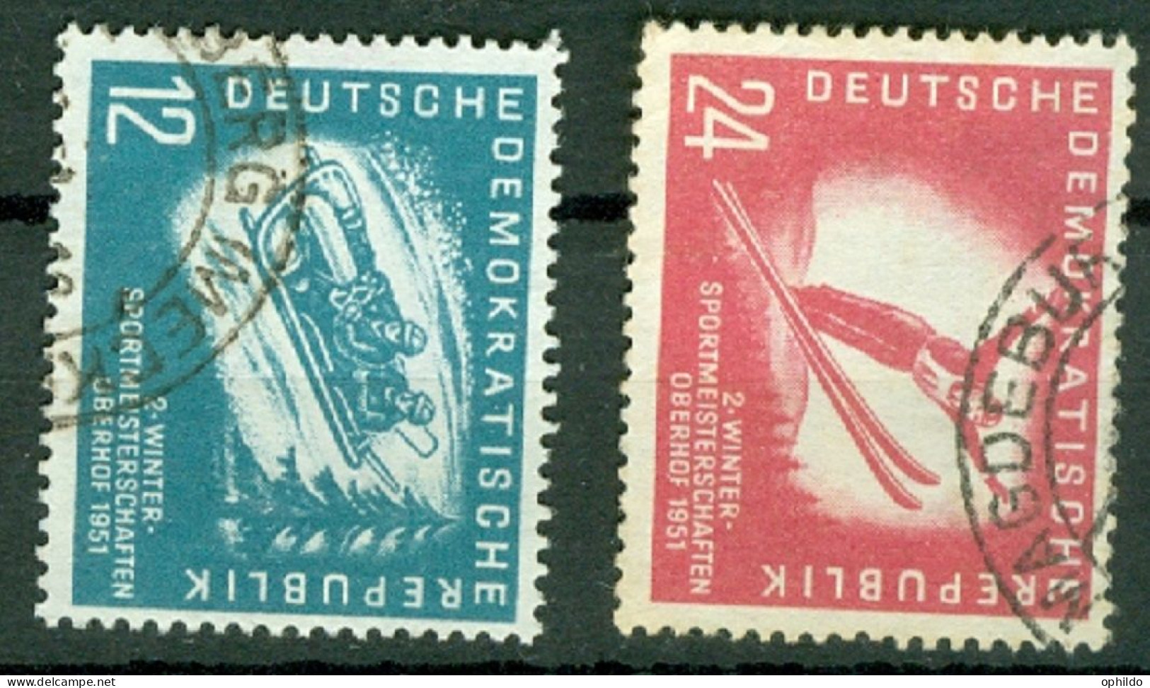 DDR    Yvert  32/33    Ou  Michel  280/281  Ob   B/TB   - Used Stamps