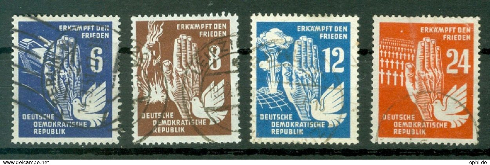 DDR    Yvert  28/31    Ou  Michel  276/279  Ob   Quasi TB   - Used Stamps