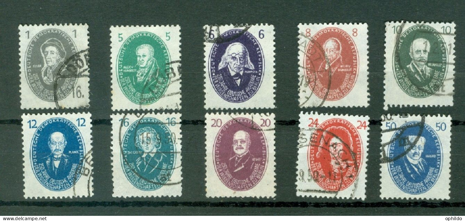 DDR    Yvert  15/24    Ou  Michel  261/270  Ob   B/TB   - Used Stamps