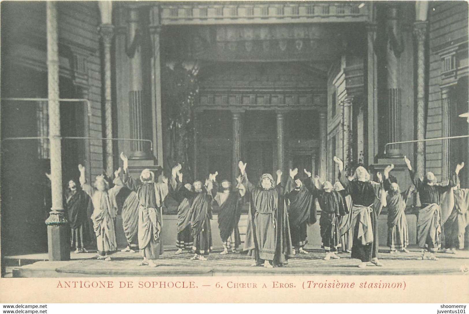 CPA Théâtre-Antigone De Sophocle-6 Choeur à Eros    L1072 - Théâtre