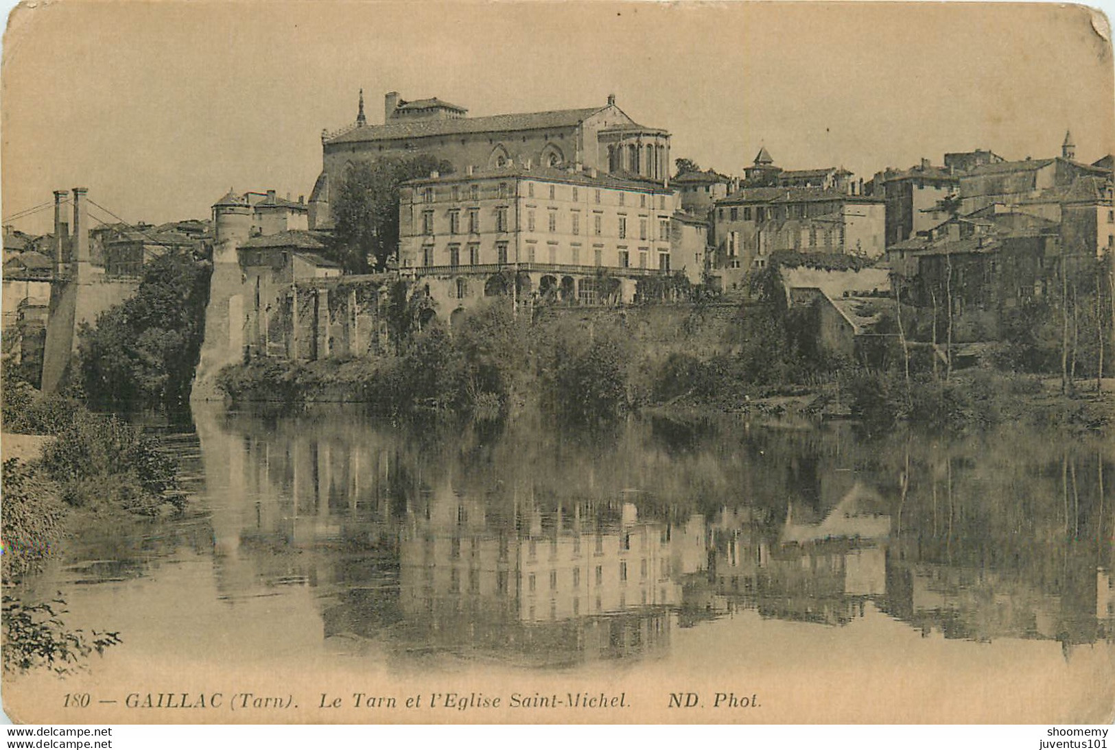 CPA Gaillac-Le Tarn Et L'église Saint Michel    L1071 - Gaillac