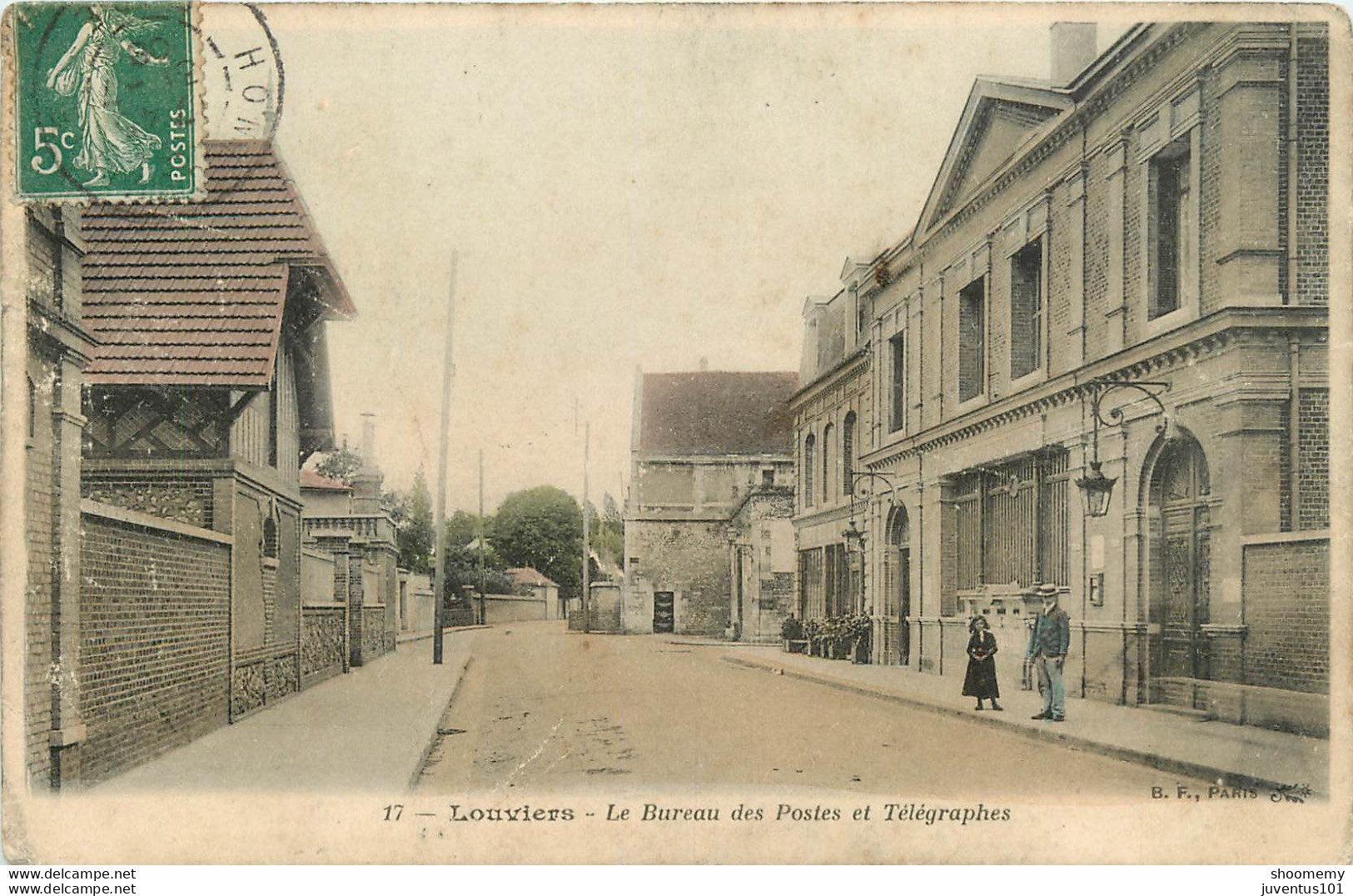 CPA Louviers-Le Bureau Des Postes Et Télégraphes-Timbre     L1070 - Louviers