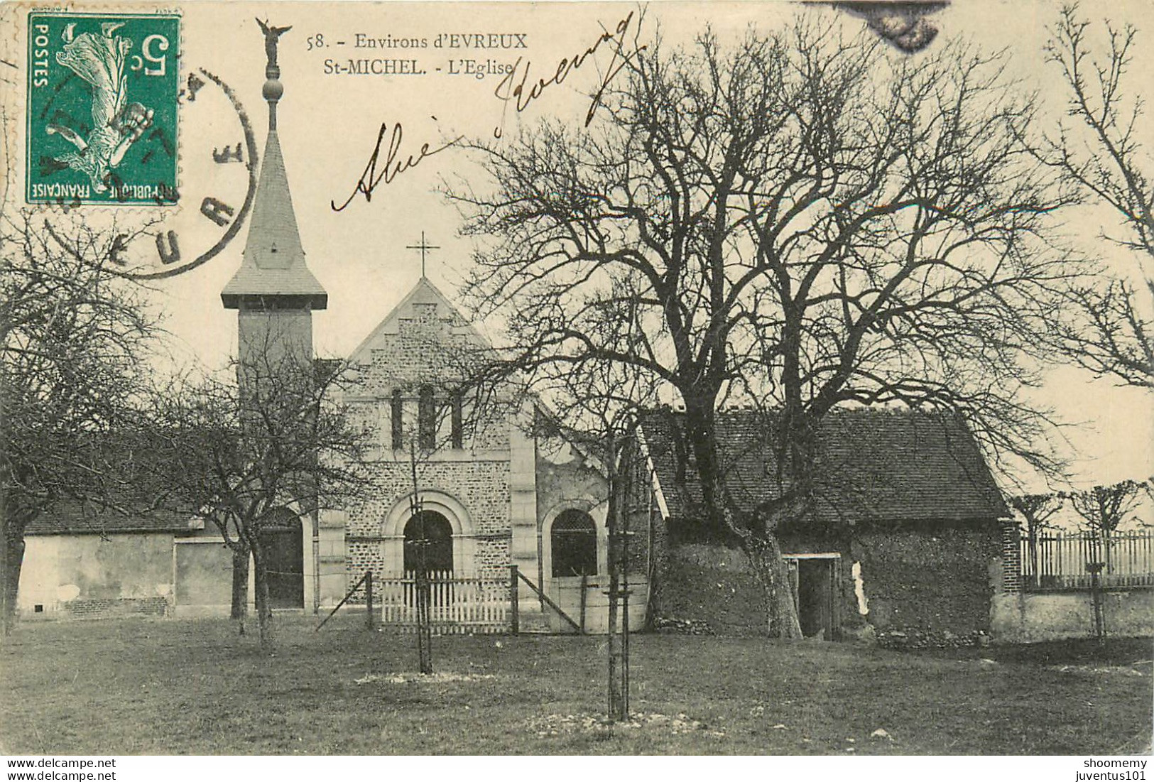 CPA Evreux-Saint Michel-L'église-Timbre      L1068 - Evreux