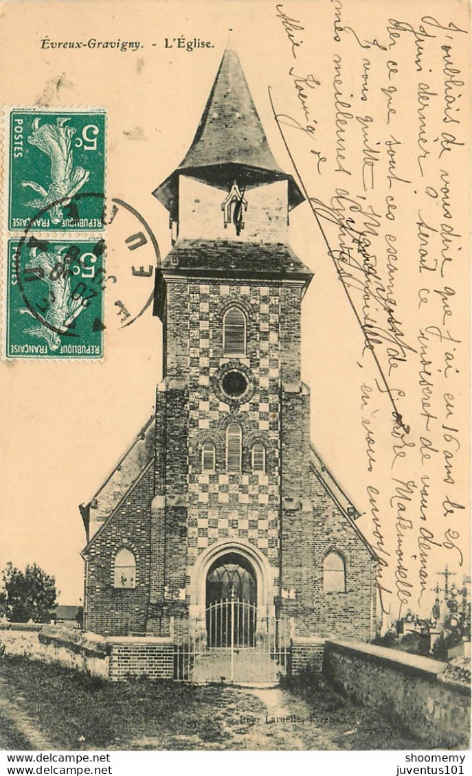 CPA Evreux-Gravigny-L'église-Timbre      L1068 - Evreux