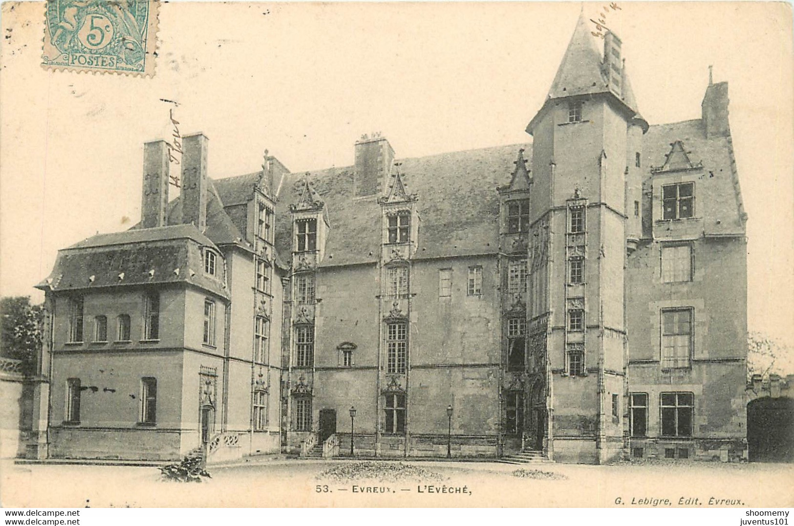 CPA Evreux-L'Evêché-Timbre      L1068 - Evreux