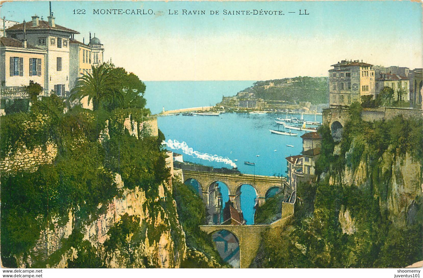 CPA Monte Carlo-Le Ravin De Sainte Dévote      L1065 - Monte-Carlo