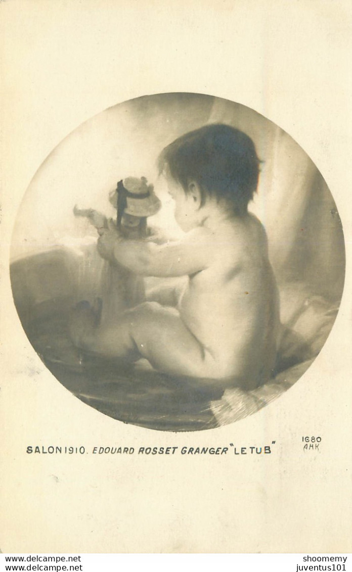 CPA Illustration-Salon 1910-Edouard Rosset Granger-Le Tub    L1063 - 1900-1949