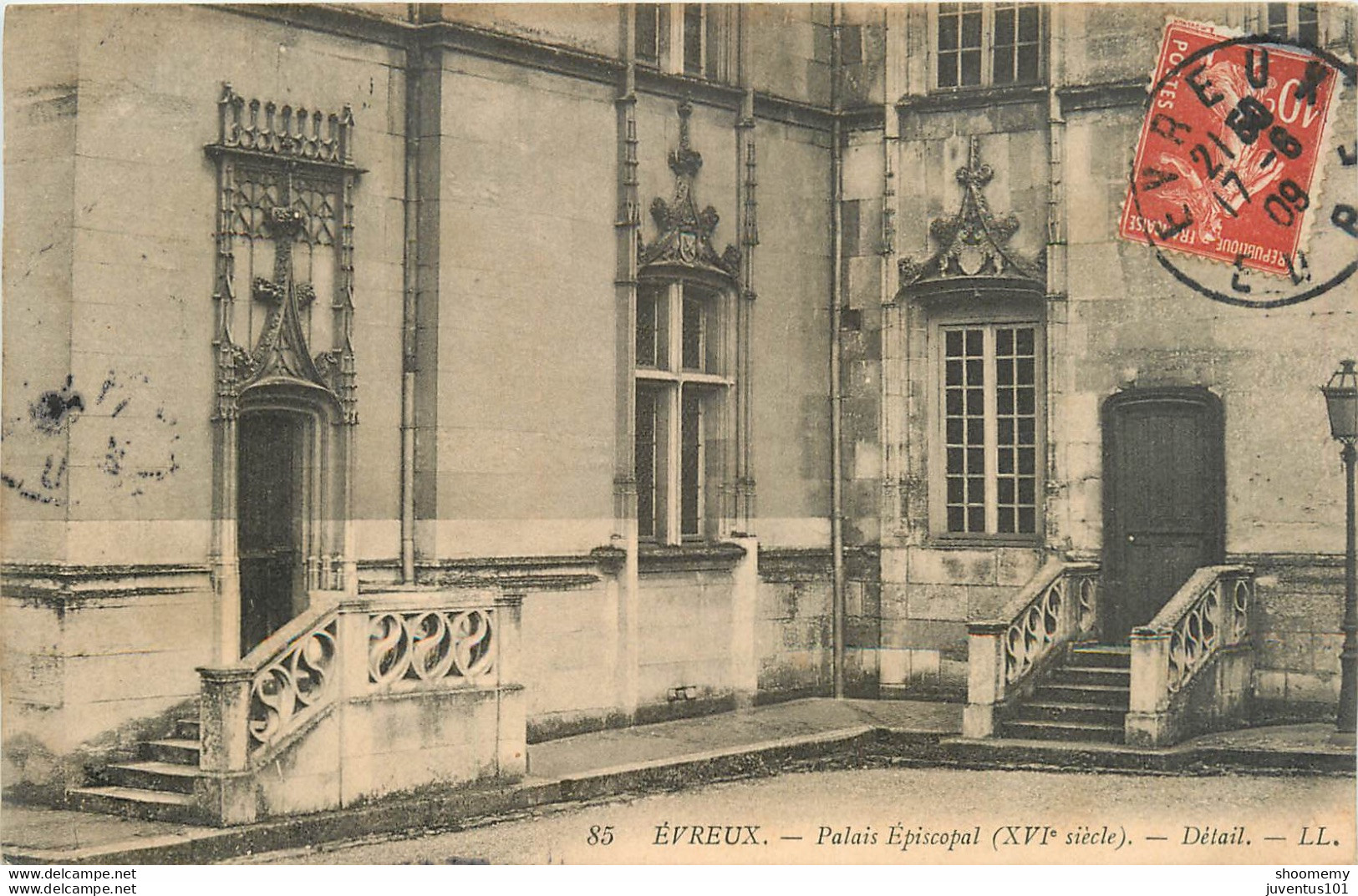 CPA Evreux-Palais Episcopal-Timbre   L1062 - Evreux