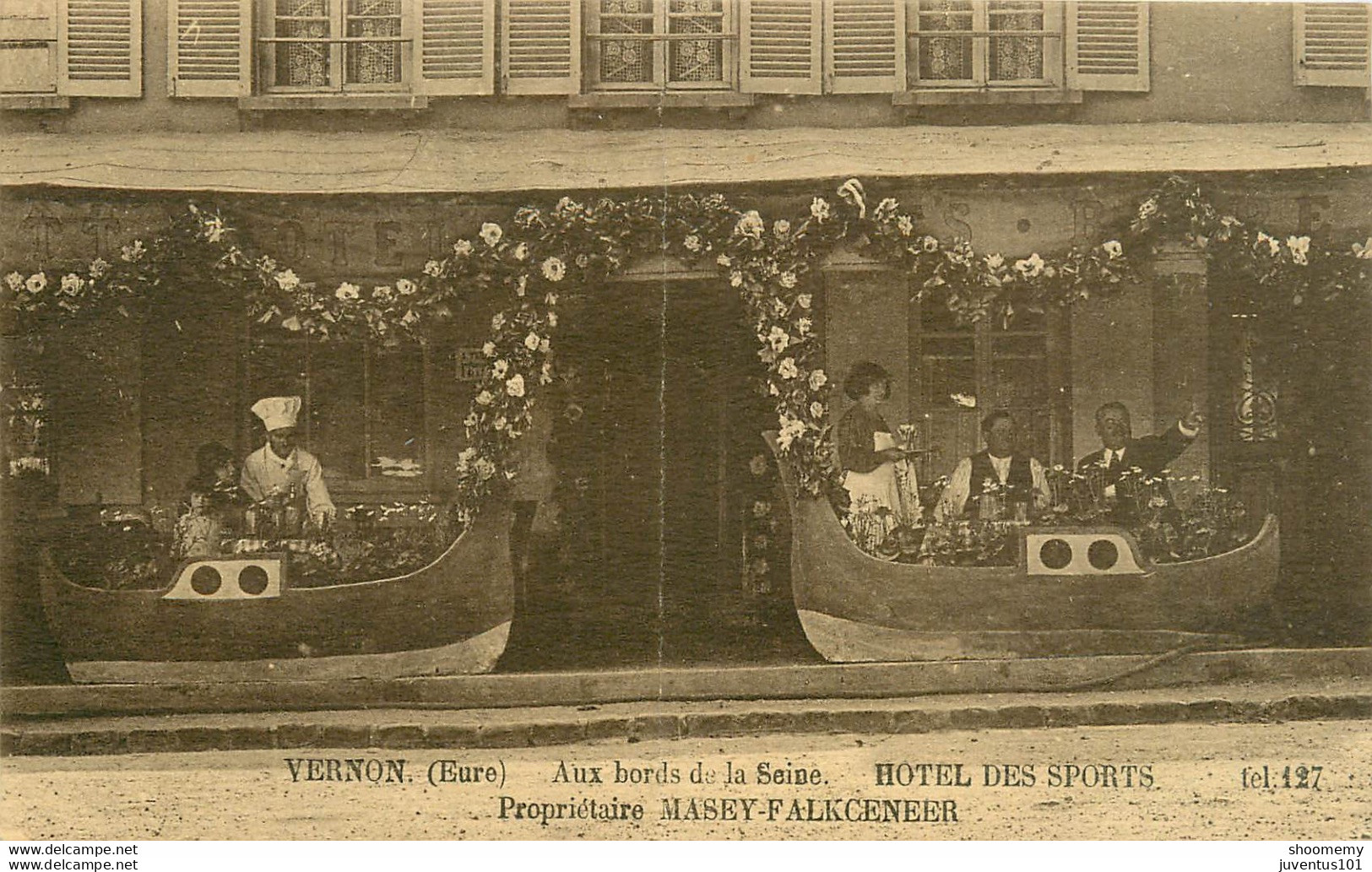 CPA Vernon-Aux Bords De La Seine-Hôtel Des Sports-Masey Falkceneer   L1059 - Vernon