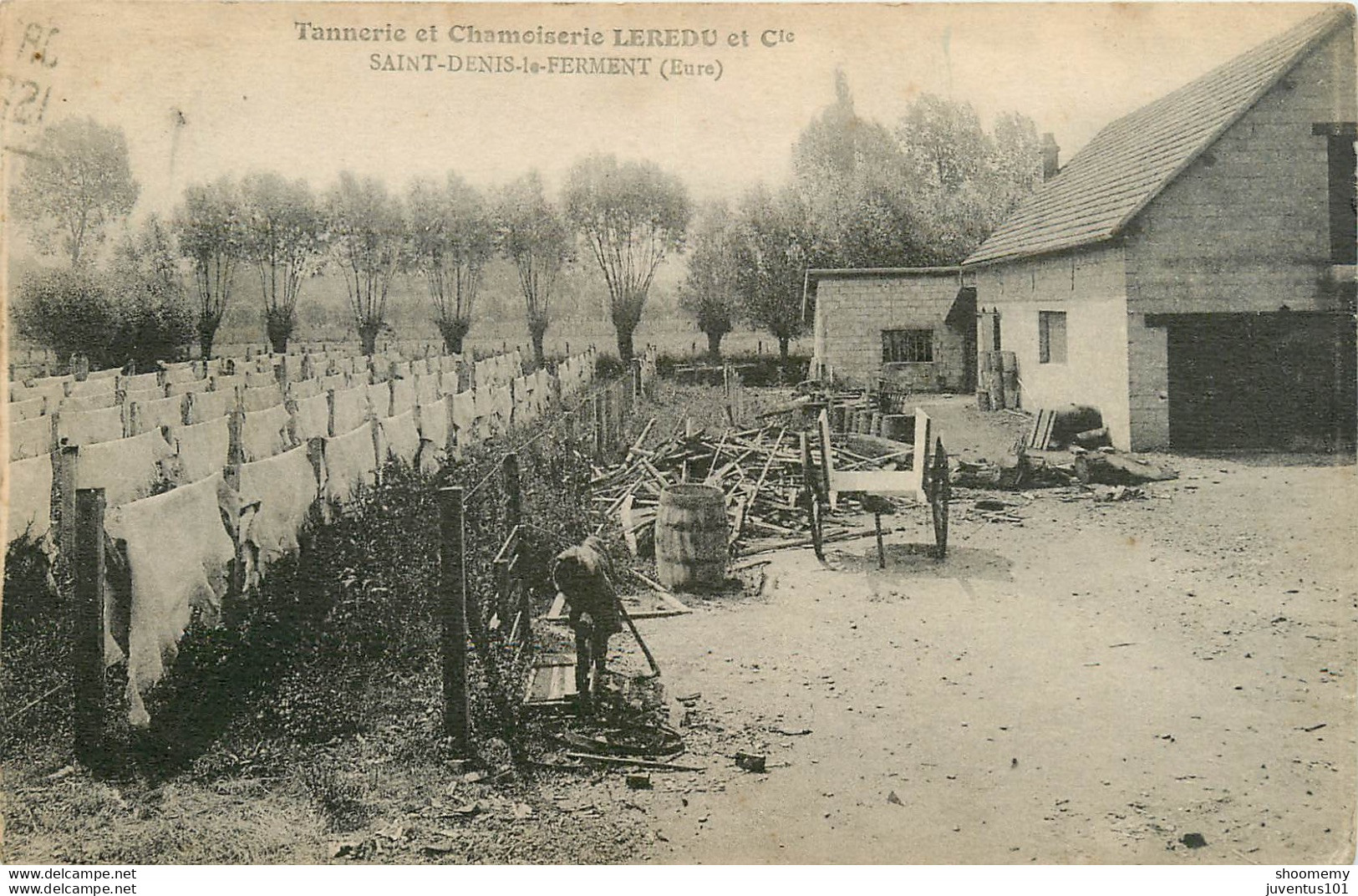 CPA Saint Denis Le Ferment-Tannerie Et Chamoiserie Leredu-Timbre    L1057 - Other & Unclassified