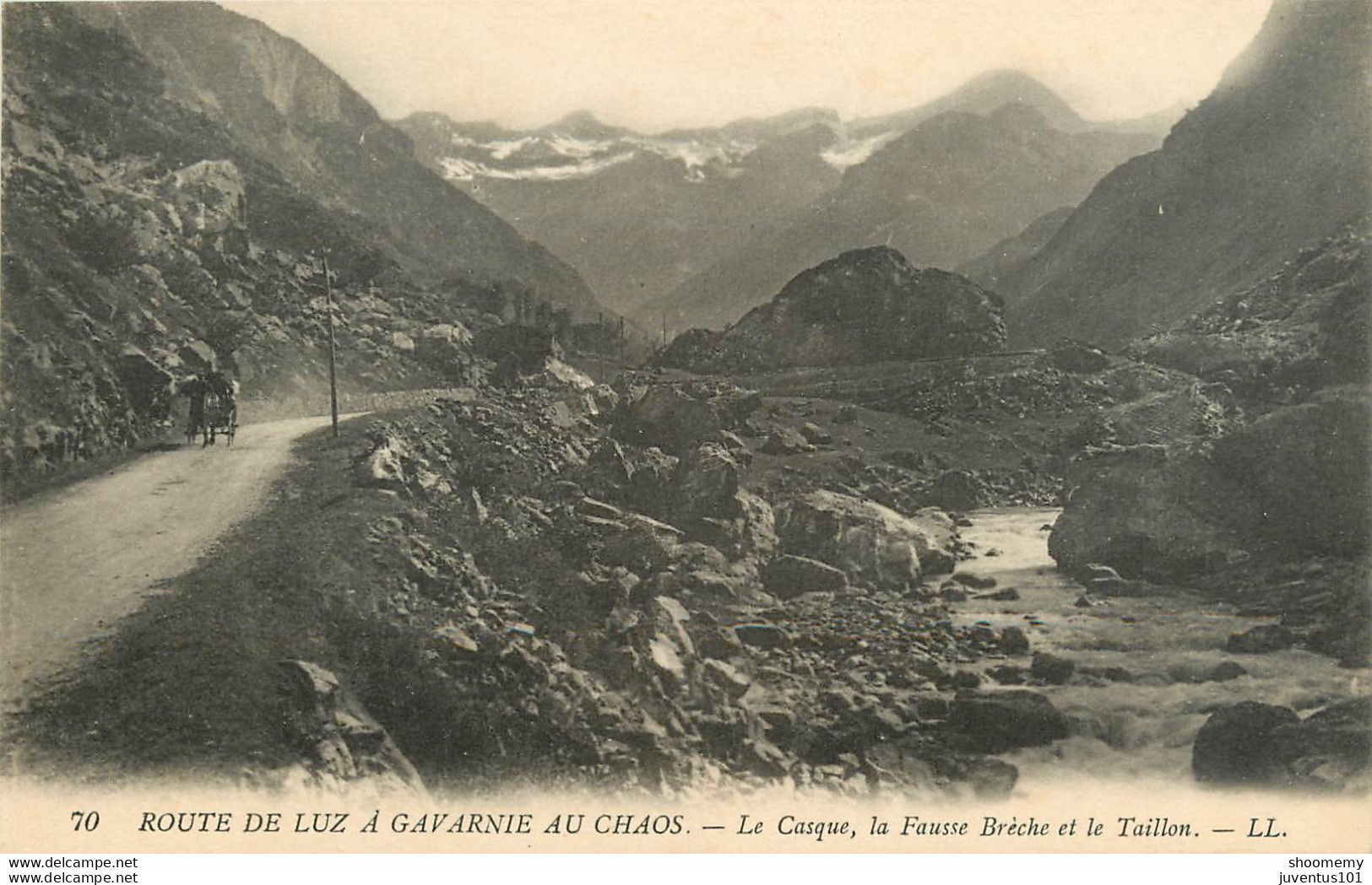 CPA Route De Luz à Gavarnie Au Chaos-Le Casque ,la Fausse Bréche Et Le Taillon    L1051 - Luz Saint Sauveur