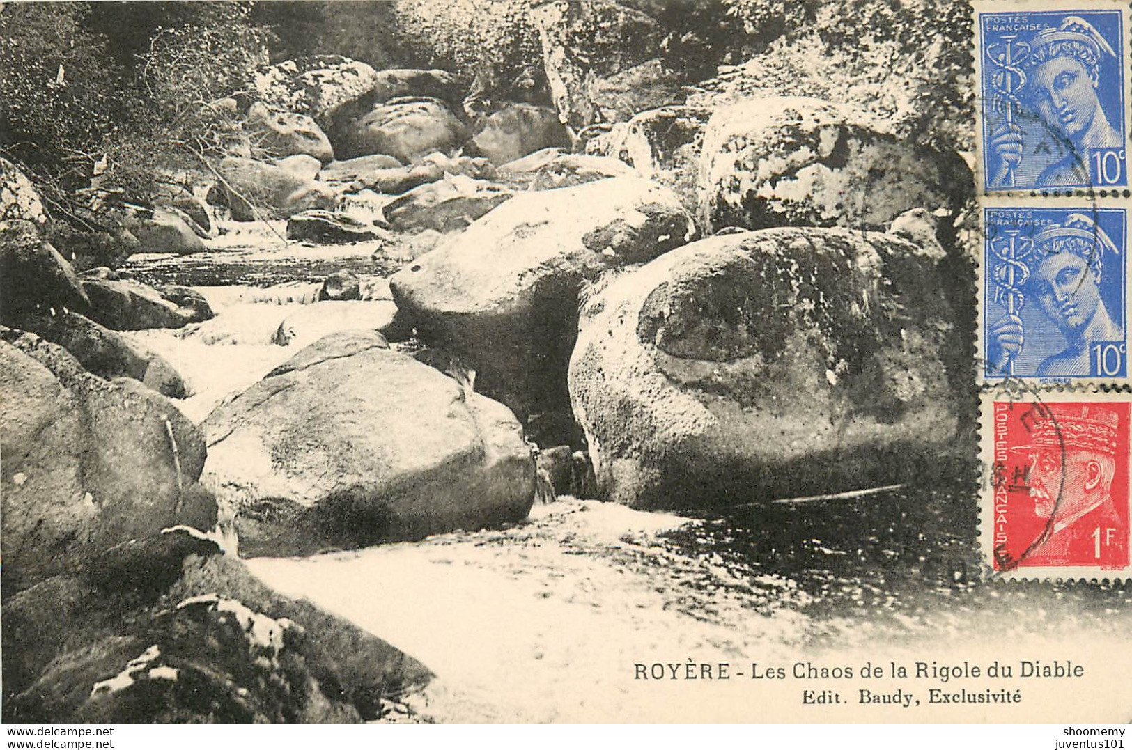 CPA Royère-Les Chaos De La Rigole Du Diable-Timbre    L1047 - Royere