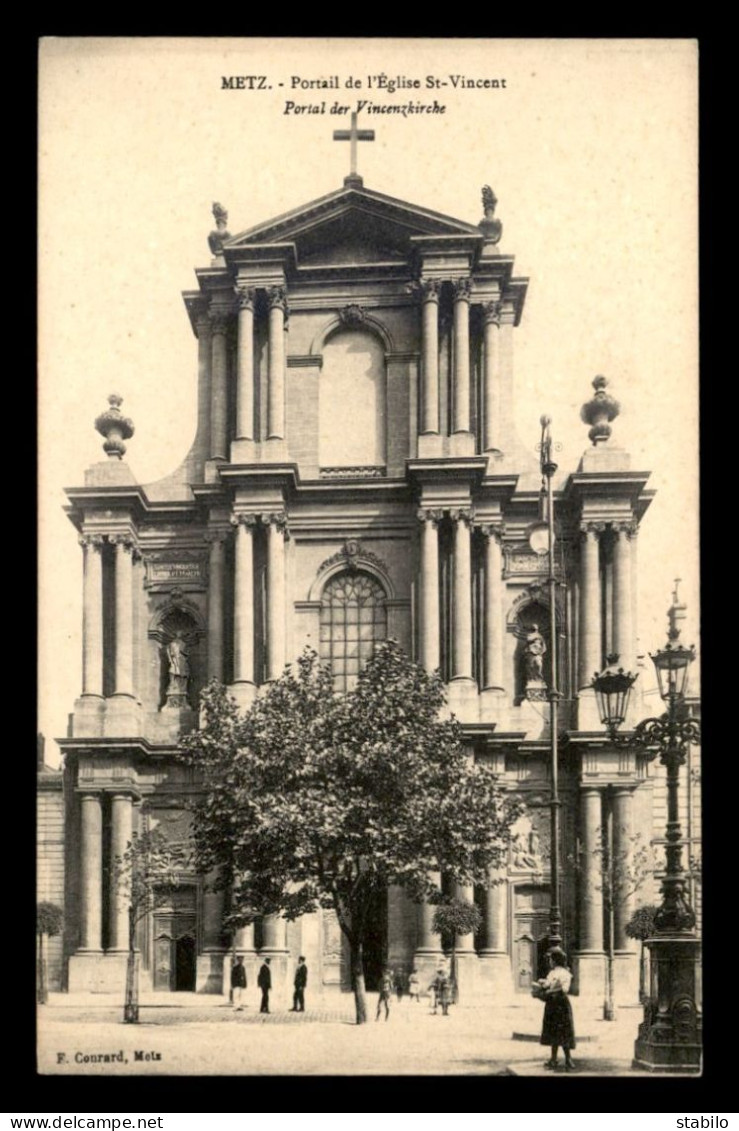 57 - METZ - PORTAIL DE L'EGLISE ST-VINCENT - Metz