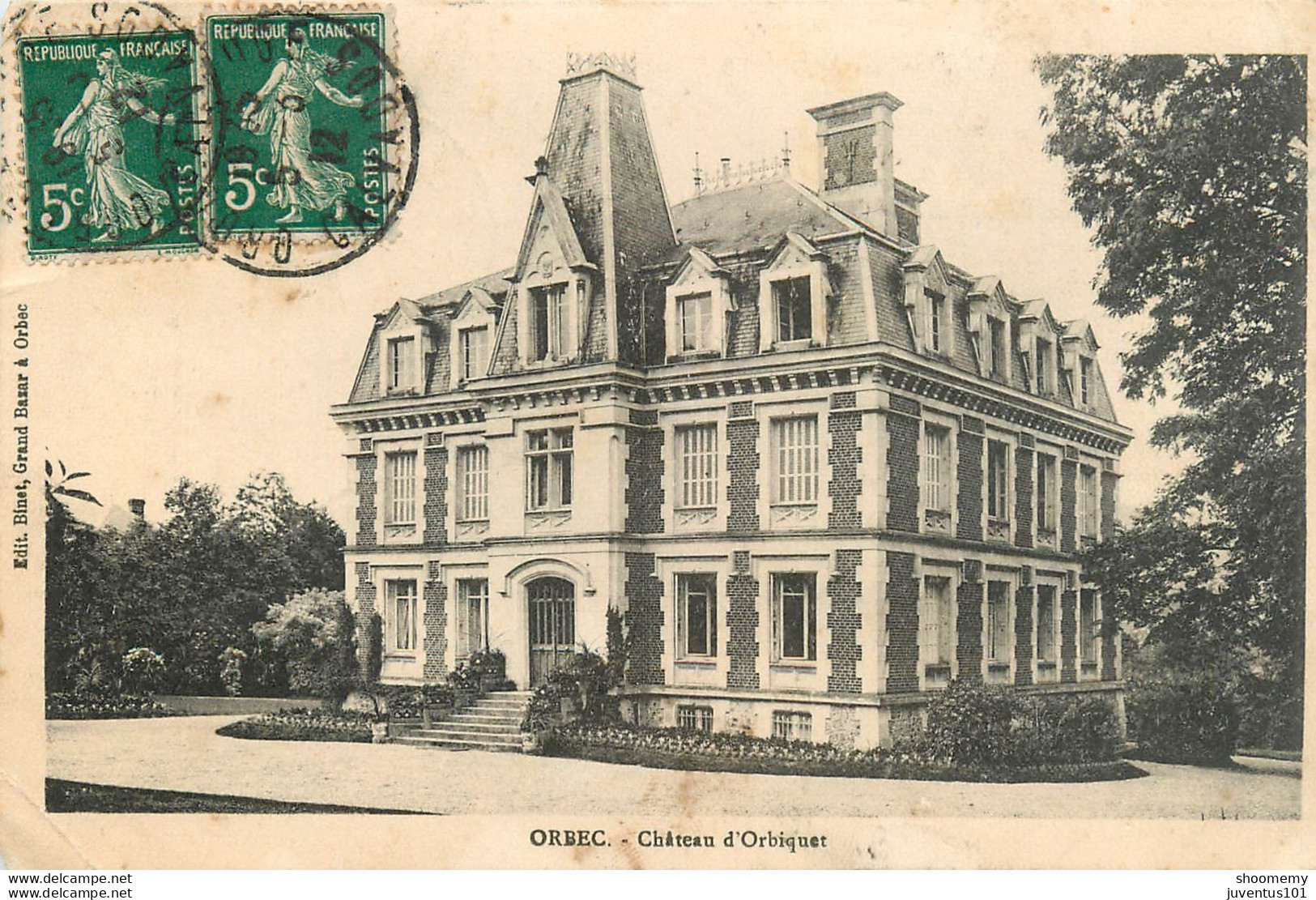 CPA Orbec-Château D'Orbiquet-état Voir Scan-Timbre     L1104 - Orbec