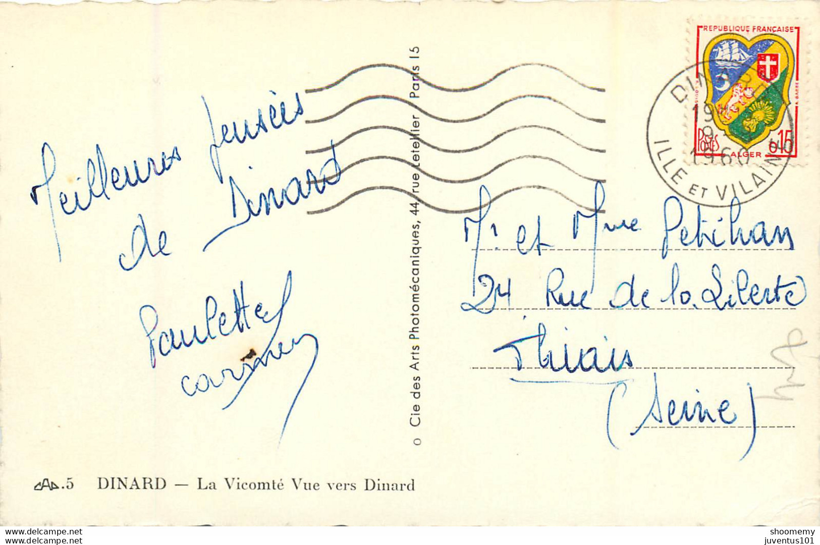 CPA Dinard-La Vicomté Vue Vers Dinard-Timbre       L1101 - Dinard