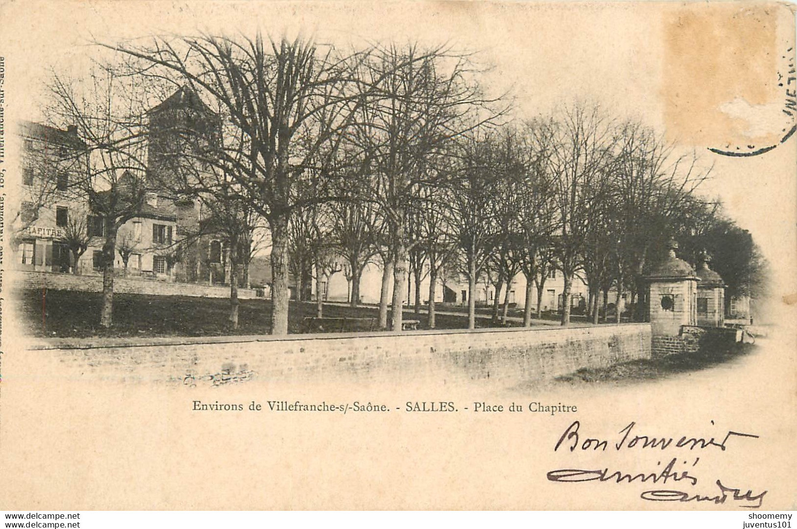 CPA Villefranche Sur Saône-Salles-Place Du Chapitre      L1101 - Villefranche-sur-Saone