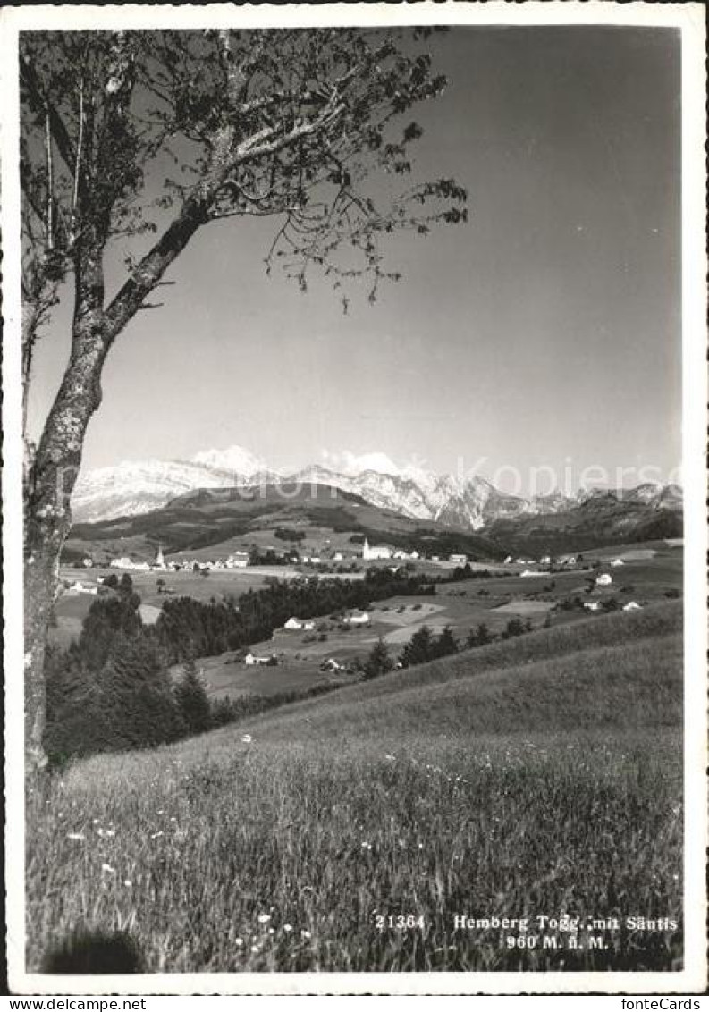 11645722 Hemberg SG Panorama Kurort Mit Saentiskette Appenzeller Alpen Hemberg - Other & Unclassified