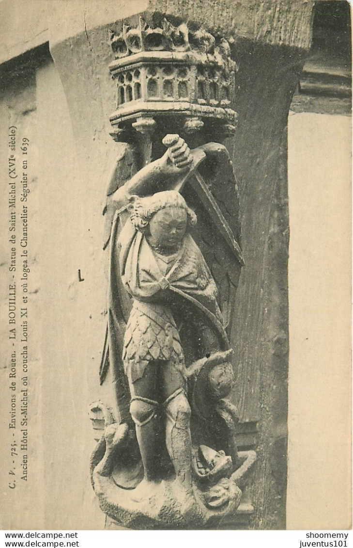 CPA Environs De Rouen-La Bouille-Statue De Saint Michel      L1094 - La Bouille
