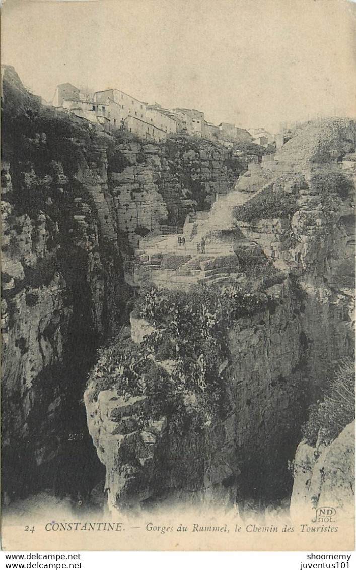 CPA Constantine-Gorges Du Rummel Le Chemin Des Touristes       L1093 - Constantine