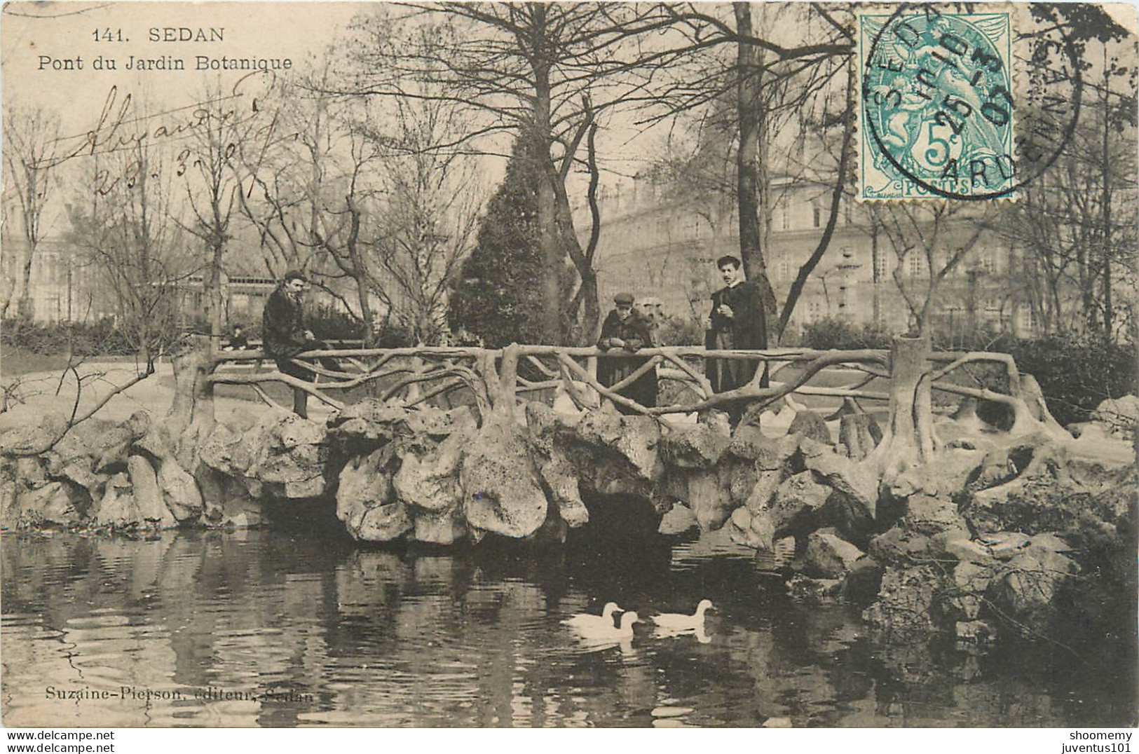 CPA Sedan-Pont Du Jardin Botanique-Timbre       L1093 - Sedan