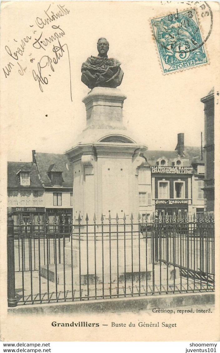 CPA Grandvilliers-Buste Du Général Saget       L1091 - Grandvilliers