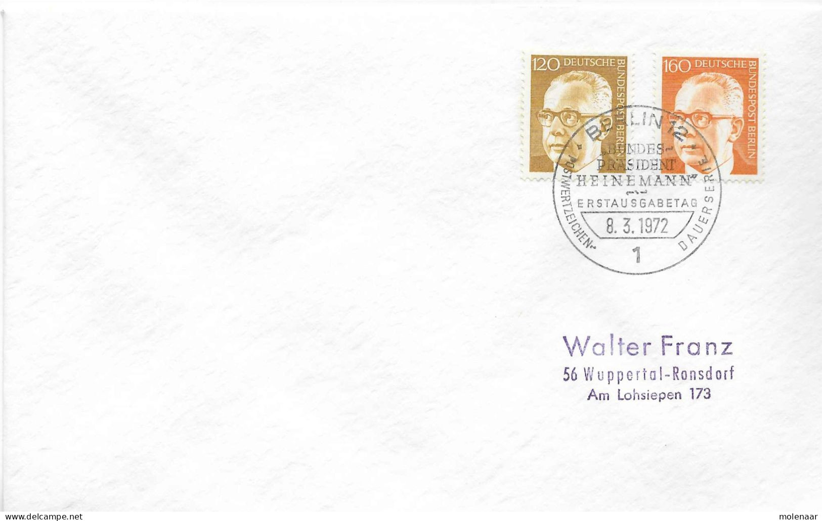 Postzegels > Europa > Duitsland > Berlijn > 1970-1979 > Brief Met No. 395 En 396 (17295) - Covers & Documents