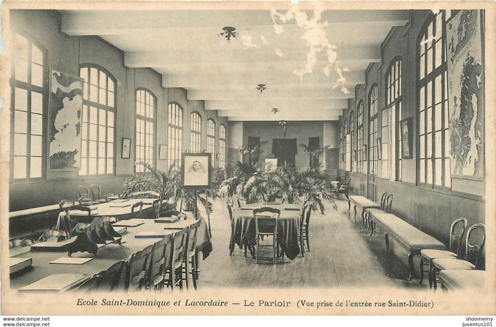 CPA Paris-Ecole Saint Dominique Et Lacordaire-Le Parloir-état Mauvais    L1241 - Enseignement, Ecoles Et Universités