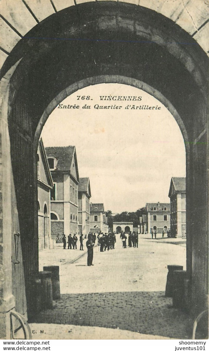 CPA Vincennes-Entrée Du Quartier D'artillerie-Timbre     L1236 - Vincennes