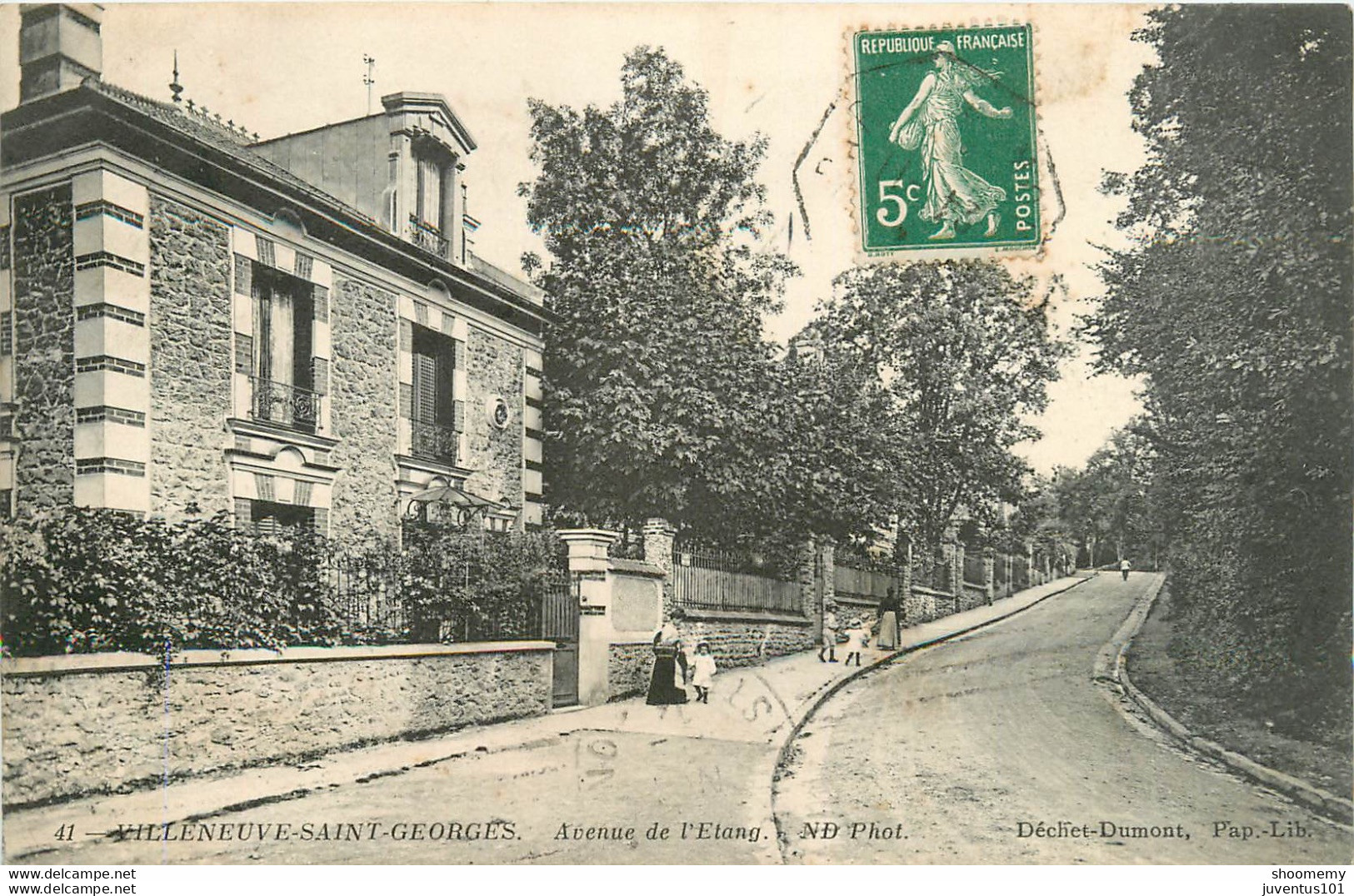 CPA Villeneuve Saint Georges-Avenue De L'étang-Timbre        L1234 - Villeneuve Saint Georges