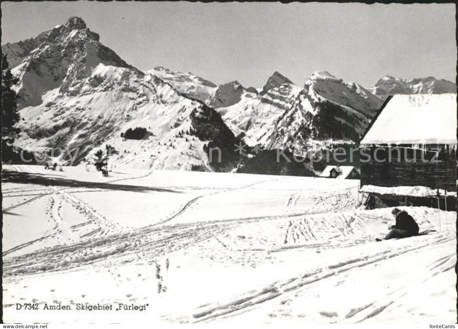 11645706 Amden SG Skigebiet Fuerlegi Alpenpanorama Betlis - Altri & Non Classificati