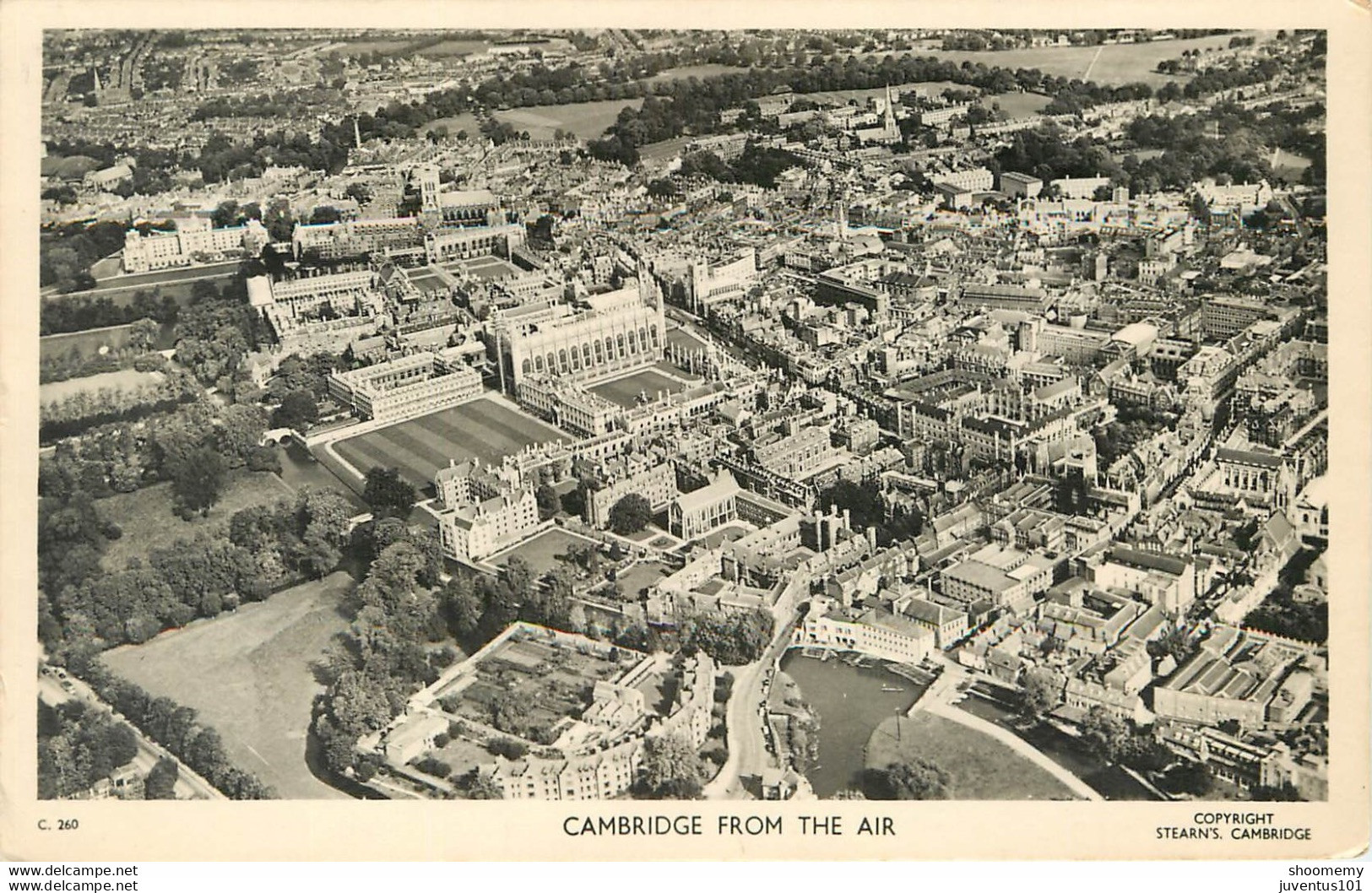 CPA Cambridge From The Air-Timbre      L1134 - Cambridge