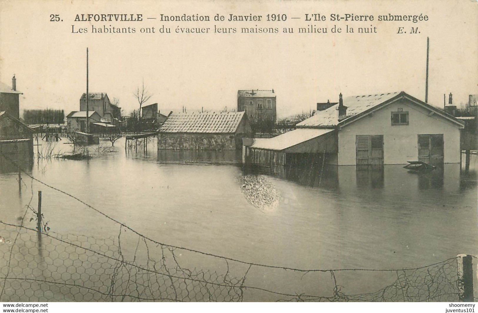 CPA Alfortville-Inondation De Janvier 1910-L'ile St-Pierre Submergée     L1399 - Alfortville