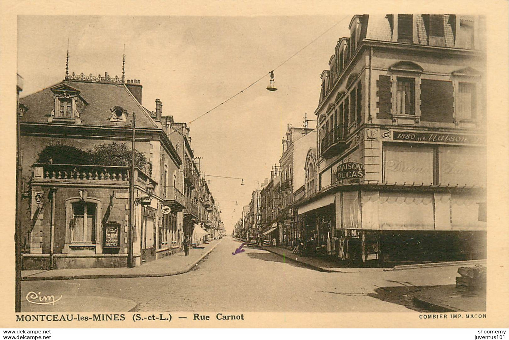 CPA Montceau Les Mines-Rue Carnot     L1401 - Montceau Les Mines