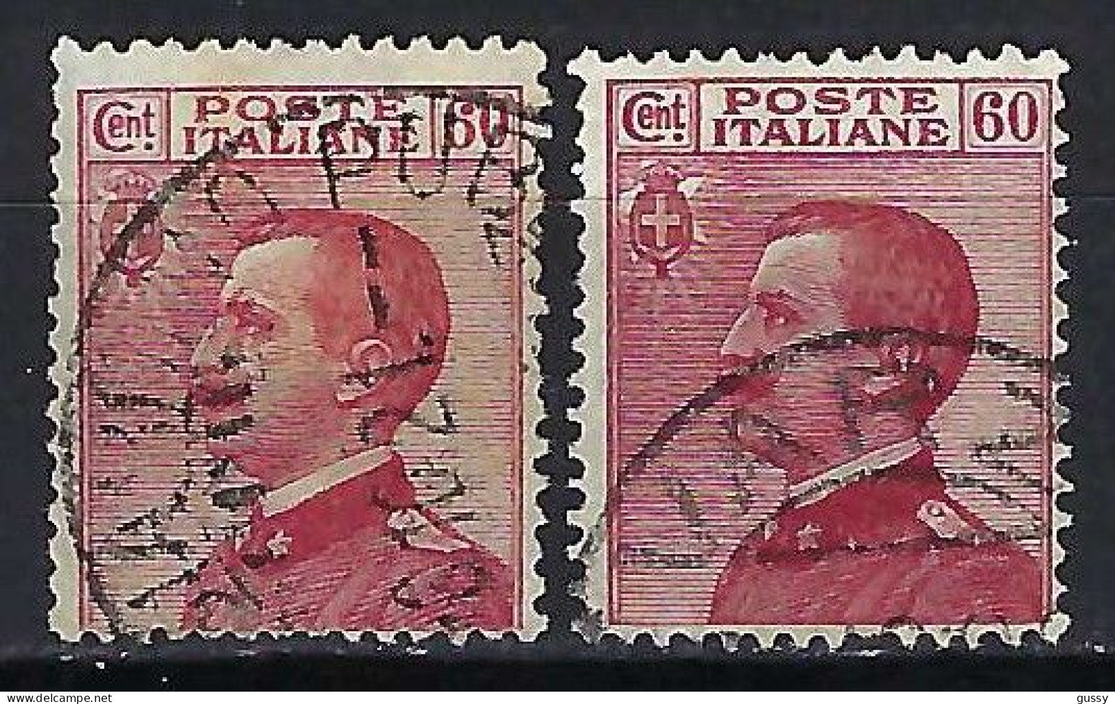 ITALIE Ca. 1925-27: 2x Le Y&T 182  Obl., 2 Nuances - Gebraucht