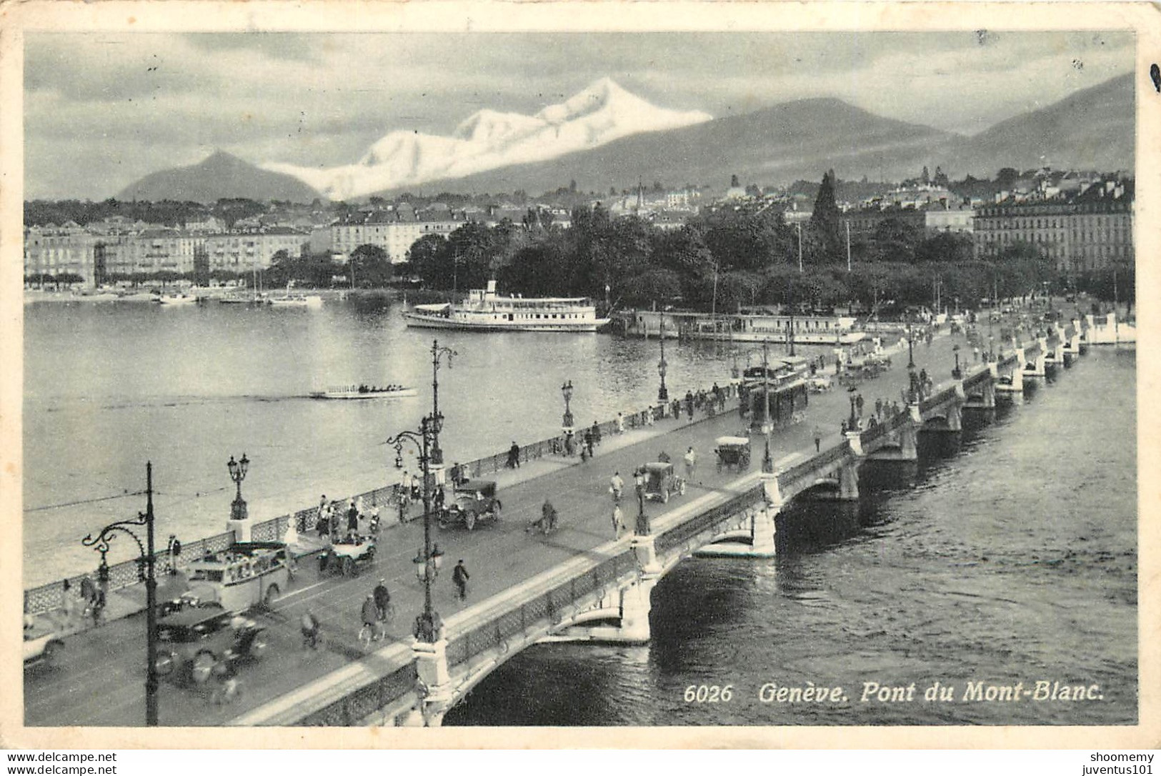 CPA Genève-Pont Du Mont Blanc-Timbre   L1324 - Genève