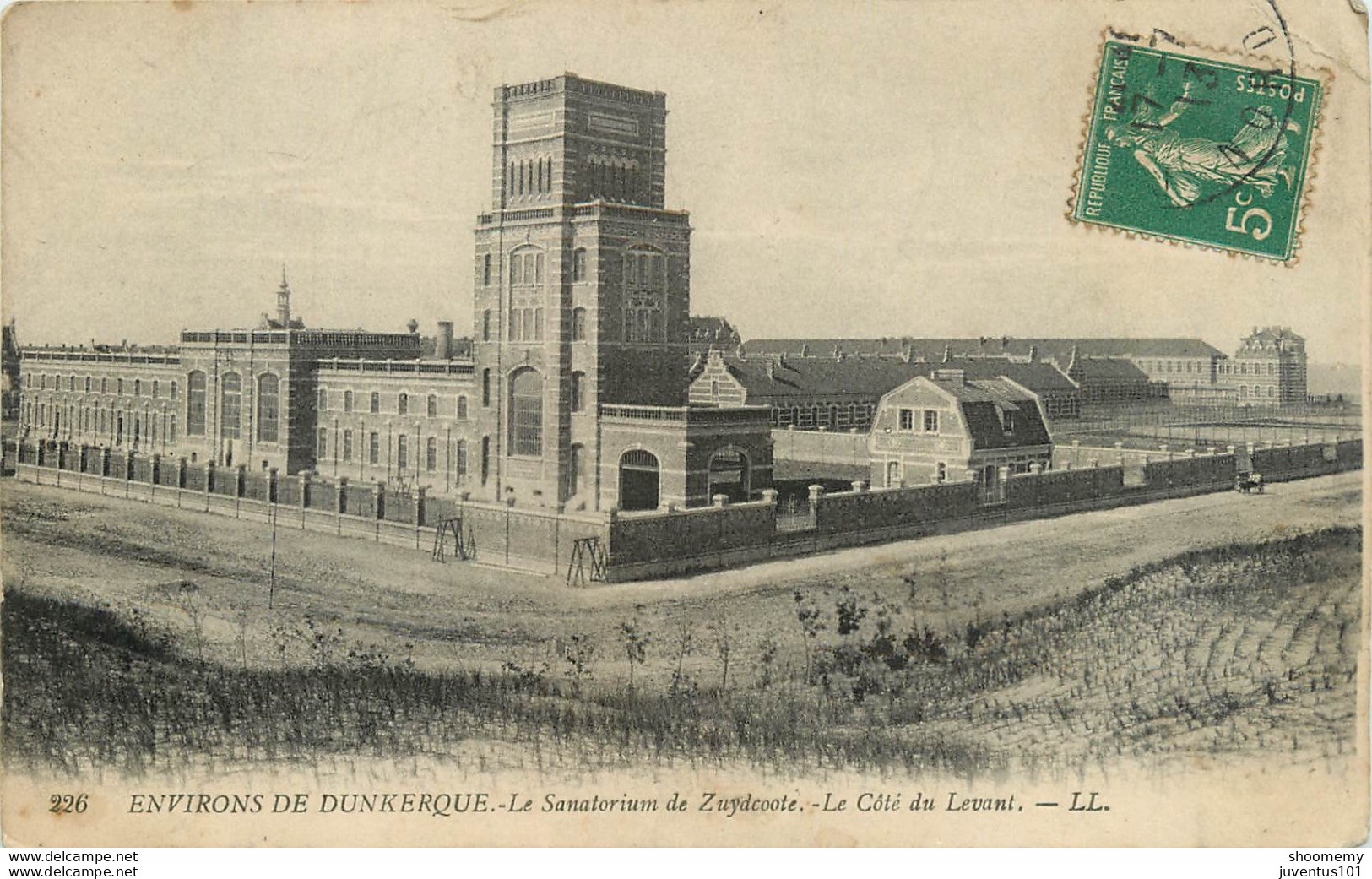 CPA Environs De Dunkerque-Le Sanatorium De Zuydcoote-Timbre   L1324 - Dunkerque