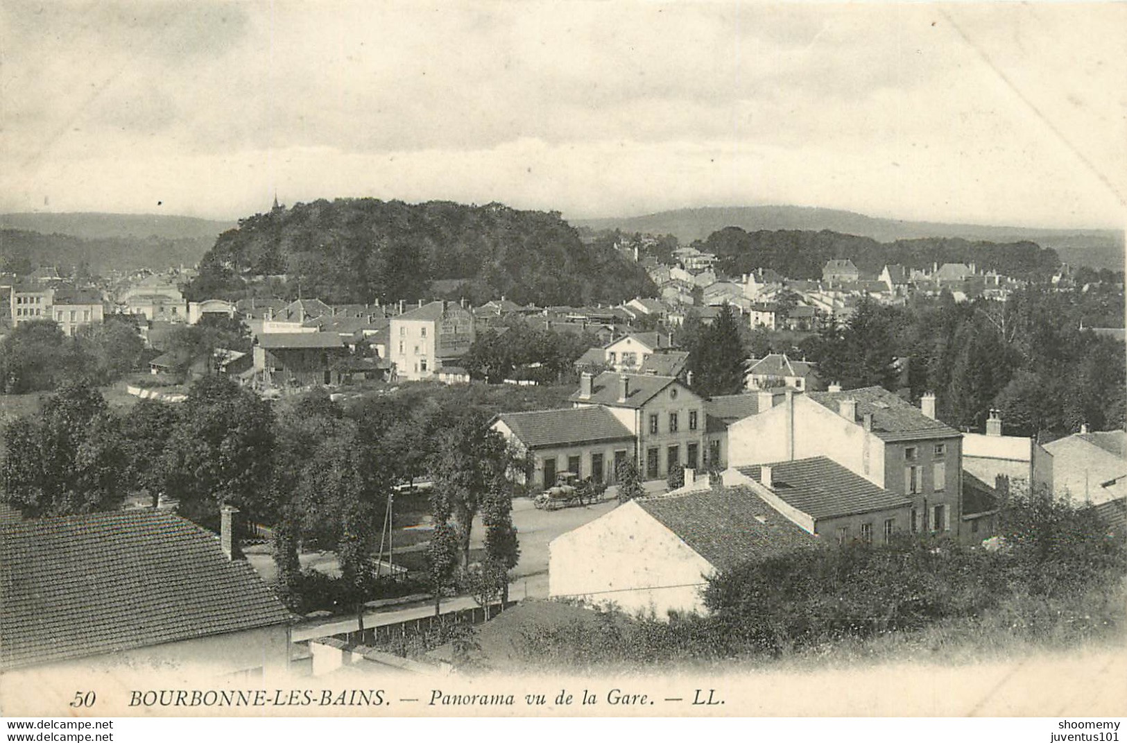CPA Bourbonne Les Bains-Panorama Vu De La Gare   L1324 - Bourbonne Les Bains