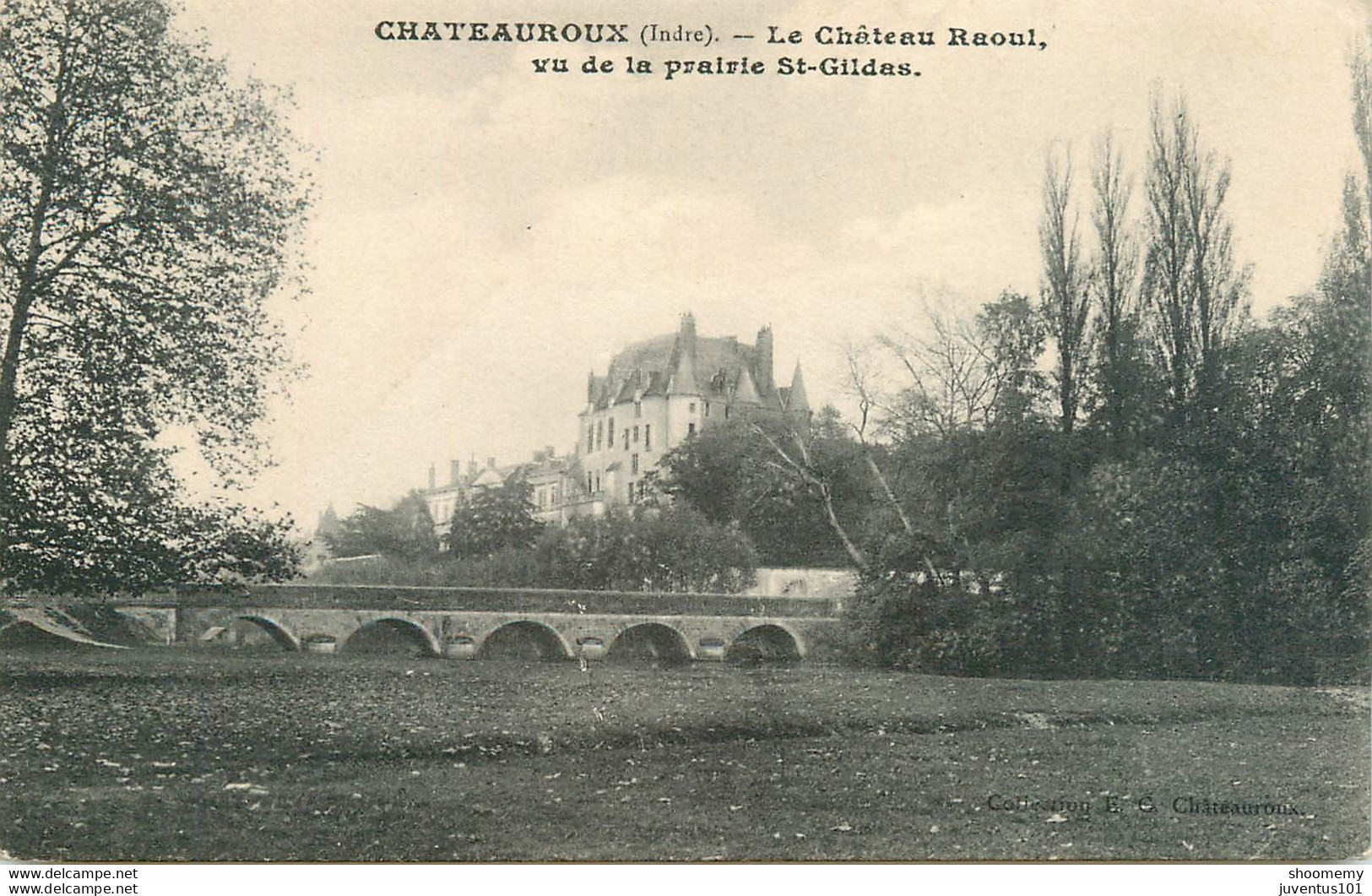 CPA Chateauroux-Le Château Raoul Vu De La Prairie St-Gildas-Timbre     L1280 - Chateauroux