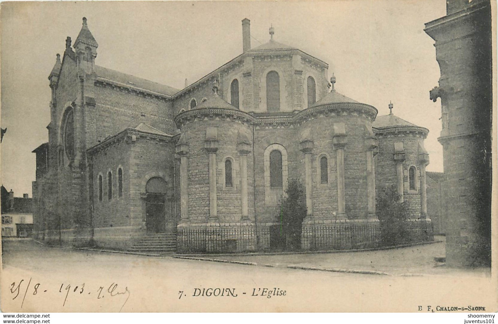 CPA Digoin-L'église-Timbre    L1271 - Digoin