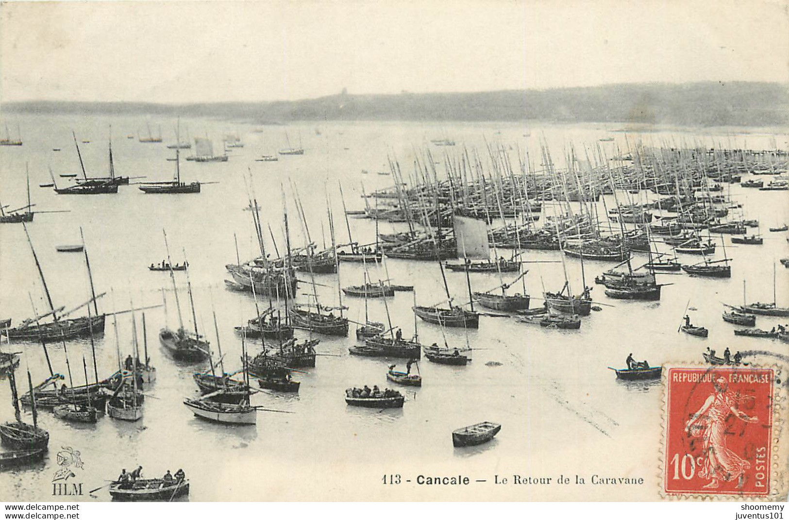 CPA Cancale-Le Retour De La Caravane-Timbre     L1270 - Cancale