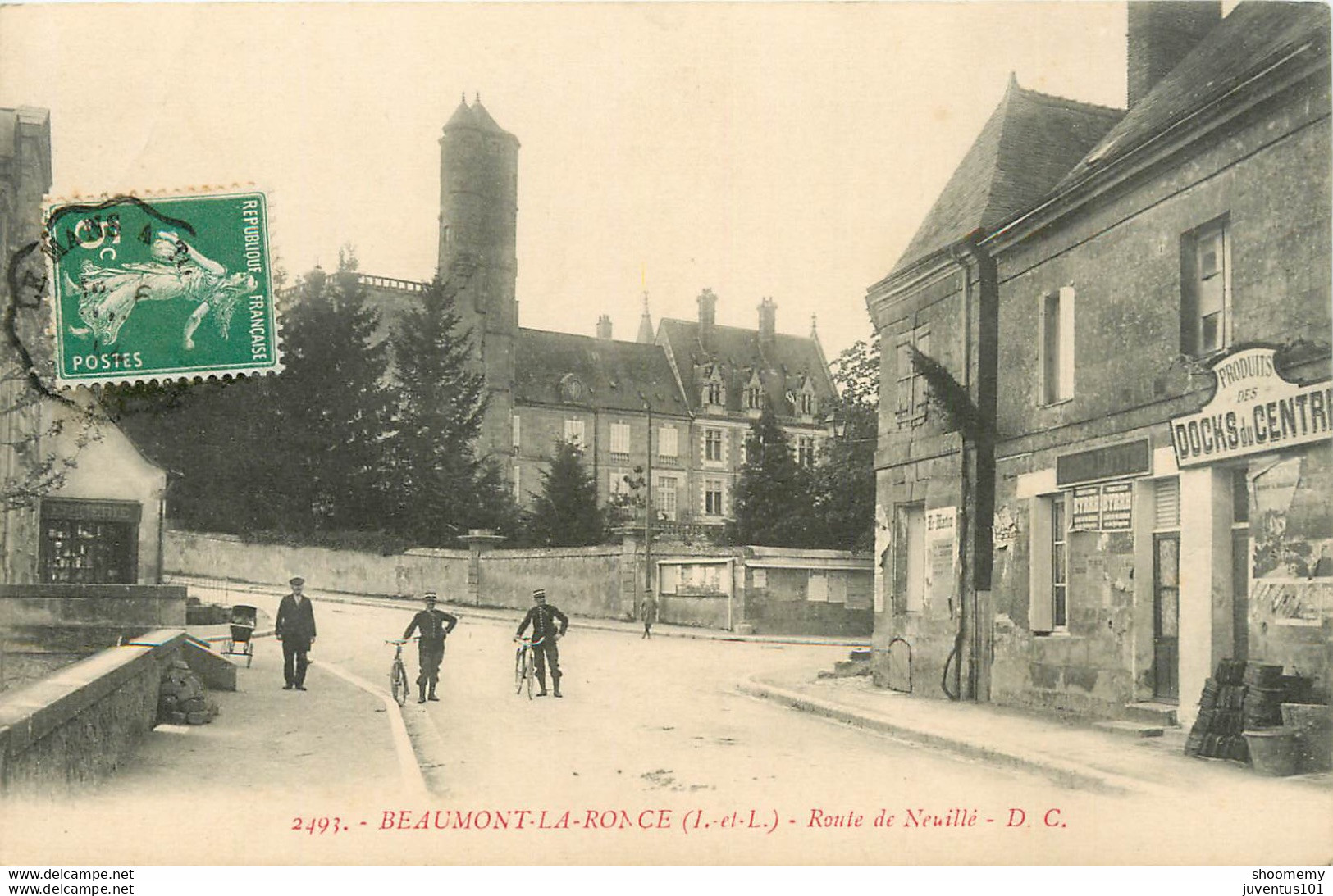 CPA Beaumont La Ronce-Route De Neuillé-Timbre     L1270 - Beaumont-la-Ronce