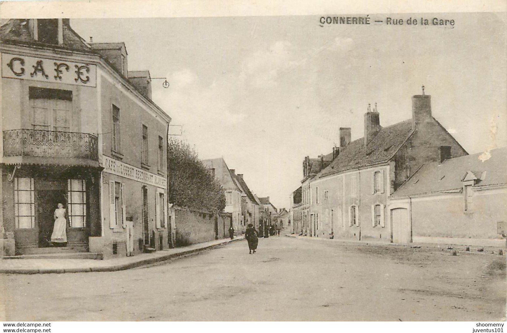 CPA Connerre-Rue De La Gare-Timbre      L1269 - Connerre