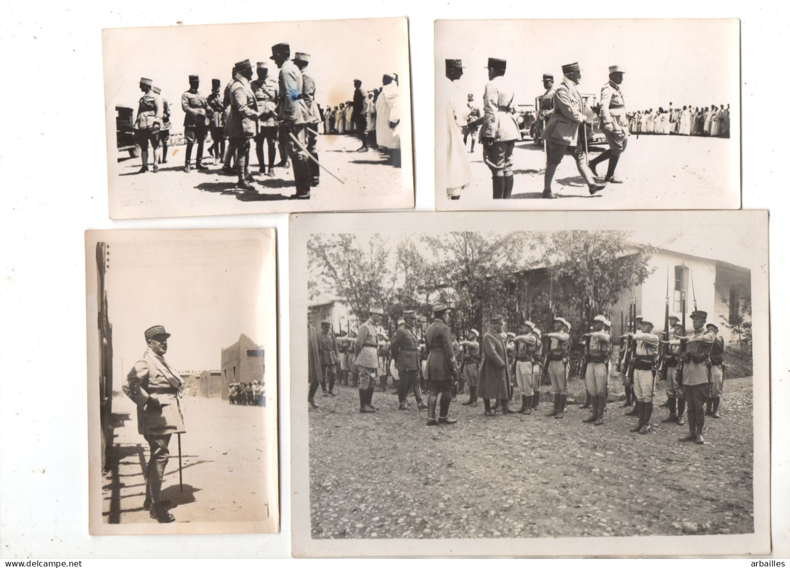 Ouarzazate. Maroc.  Arrivée Du Général  Corap Commandant Des Troupes Du Maroc. 1935. RARE. - Krieg, Militär