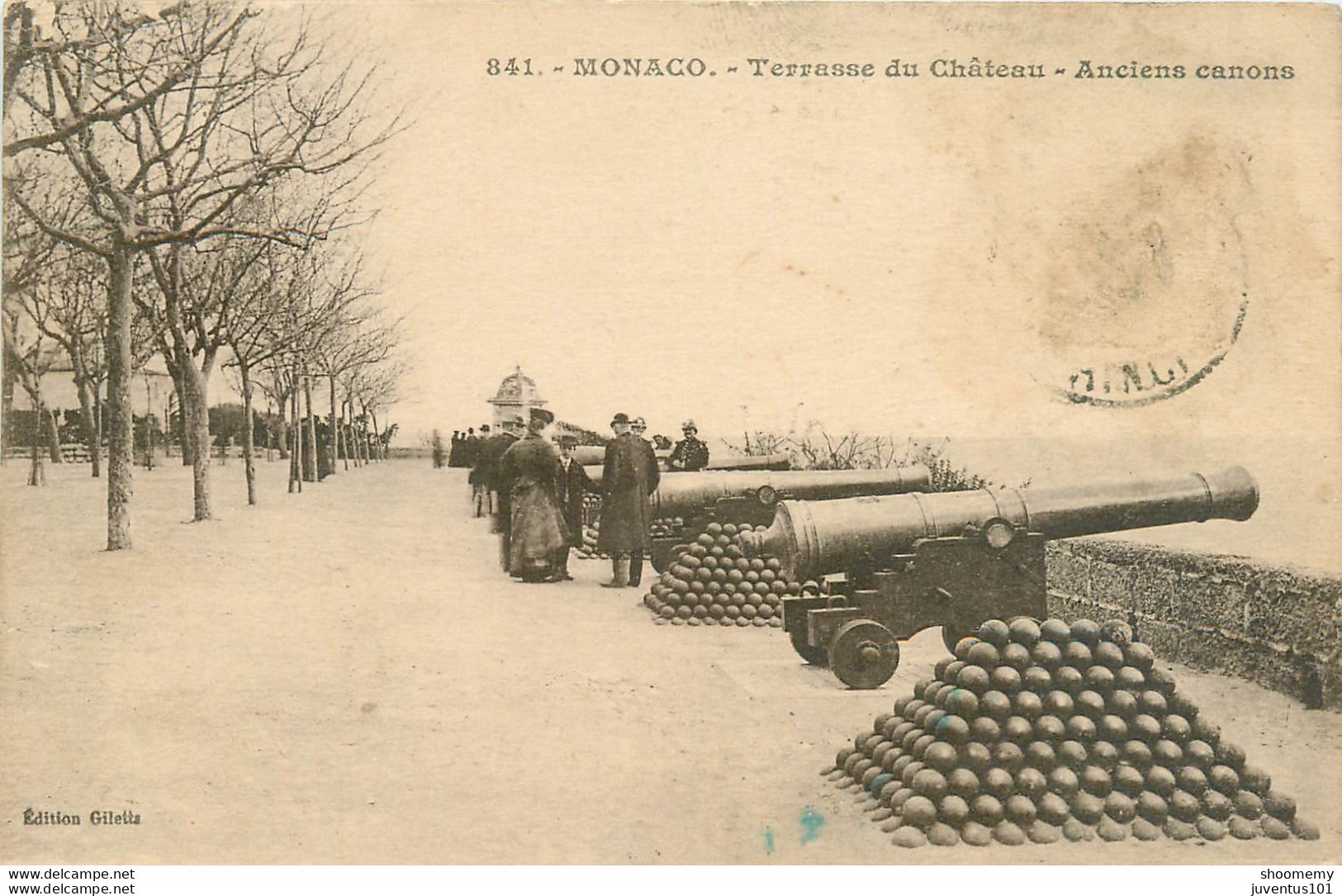 CPA Monaco-Terrasse Du Château-Ancien Canons      L1248 - Le Terrazze