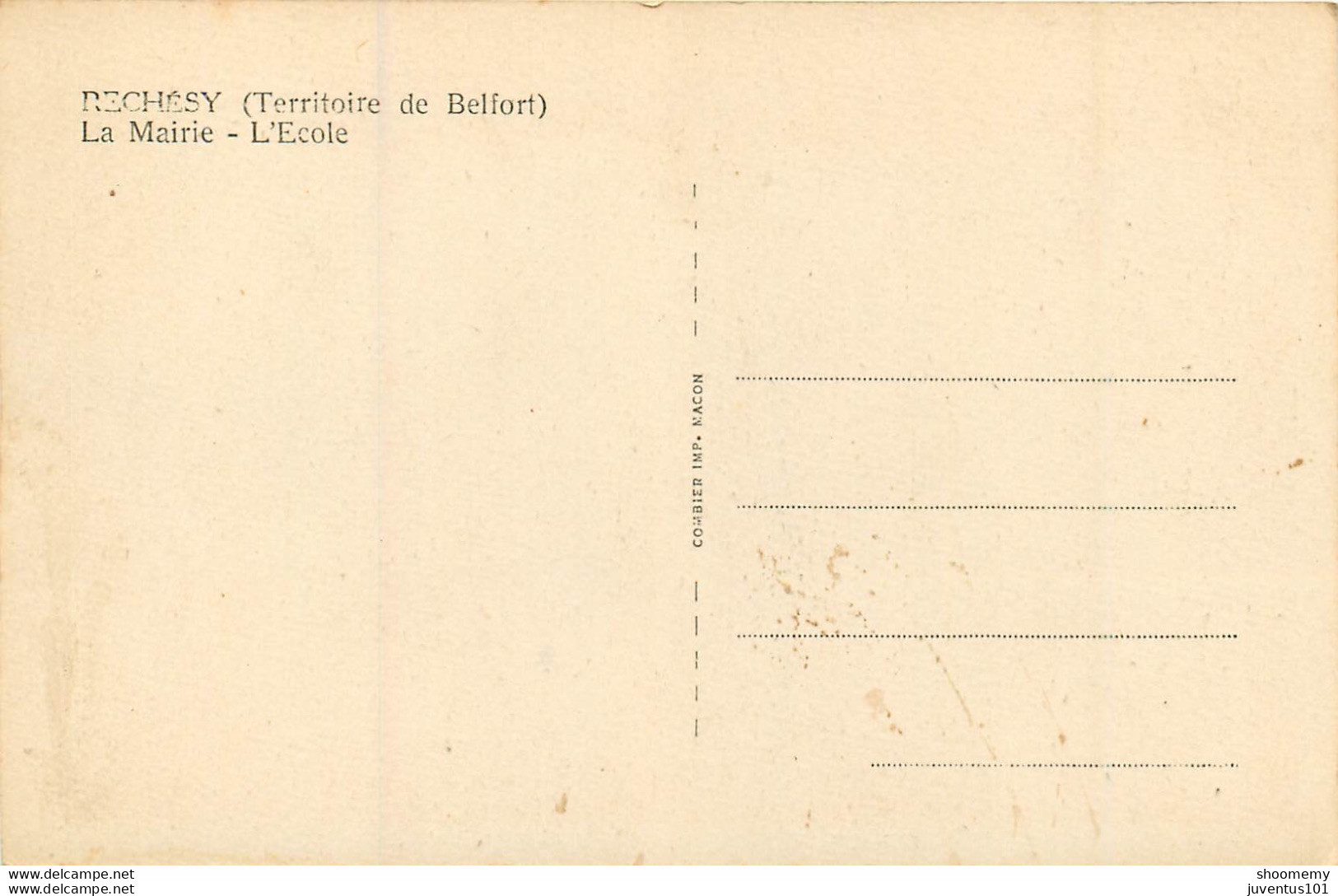 CPA Rechésy-La Mairie-L'école      L1247 - Andere & Zonder Classificatie