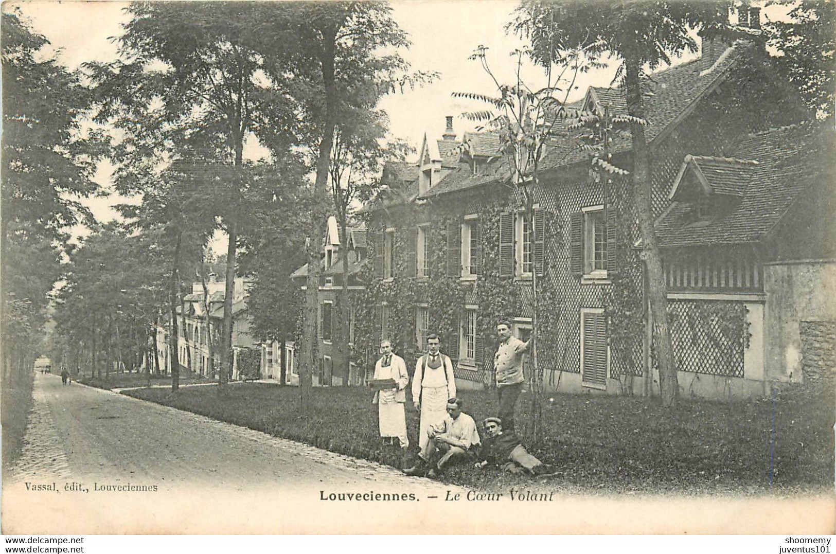 CPA Louveciennes-Le Coeur Volant-Timbre    L1242 - Louveciennes