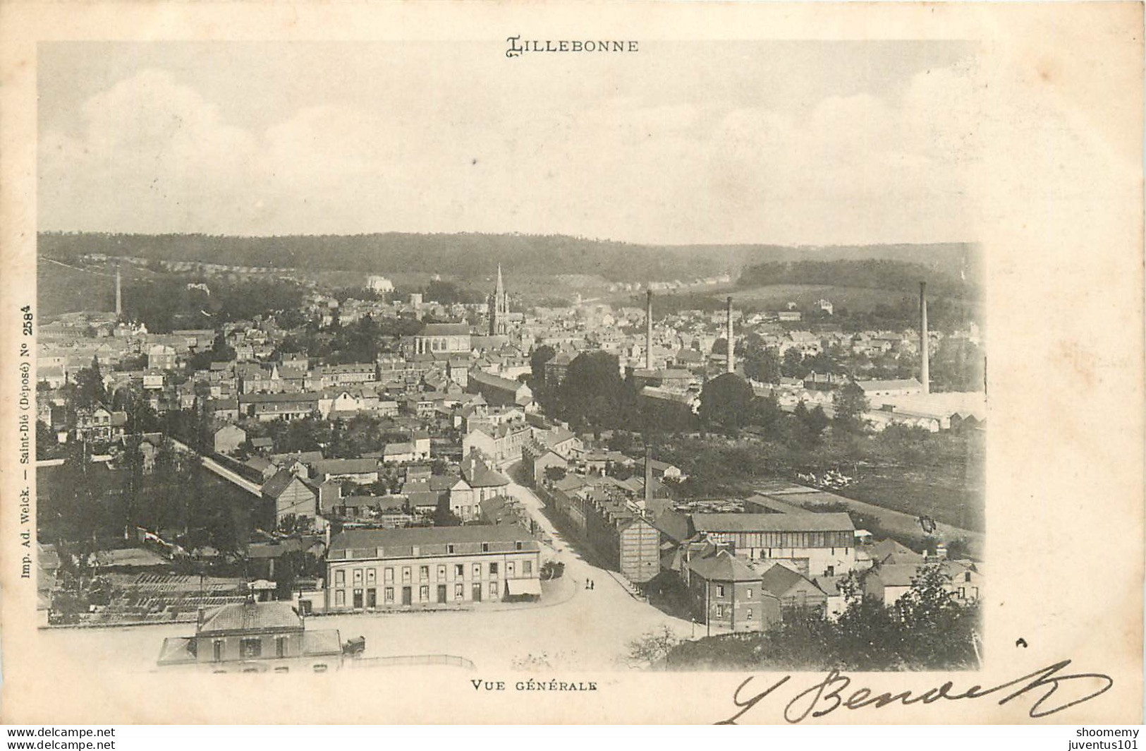 CPA Lillebonne-Vue Générale-Timbre    L1242 - Lillebonne