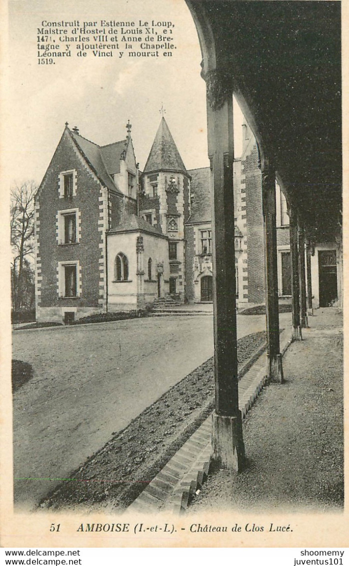 CPA Amboise-Château De Clos Lucé     L1482 - Amboise